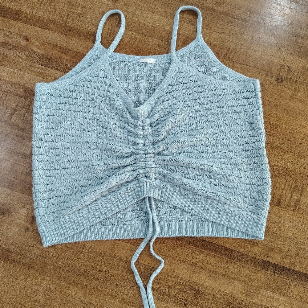 MAURICES HFS Girls Cinched Front Knit Sweater Cami Size 10/12